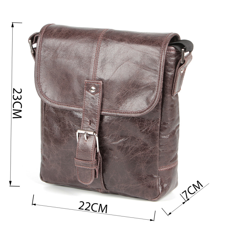 Сумка SHVIGEL з натуральної шкіри Коричнева