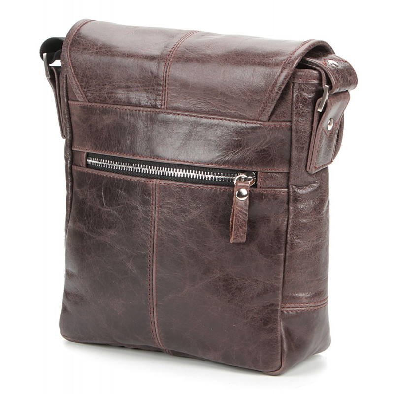 Сумка SHVIGEL з натуральної шкіри Коричнева