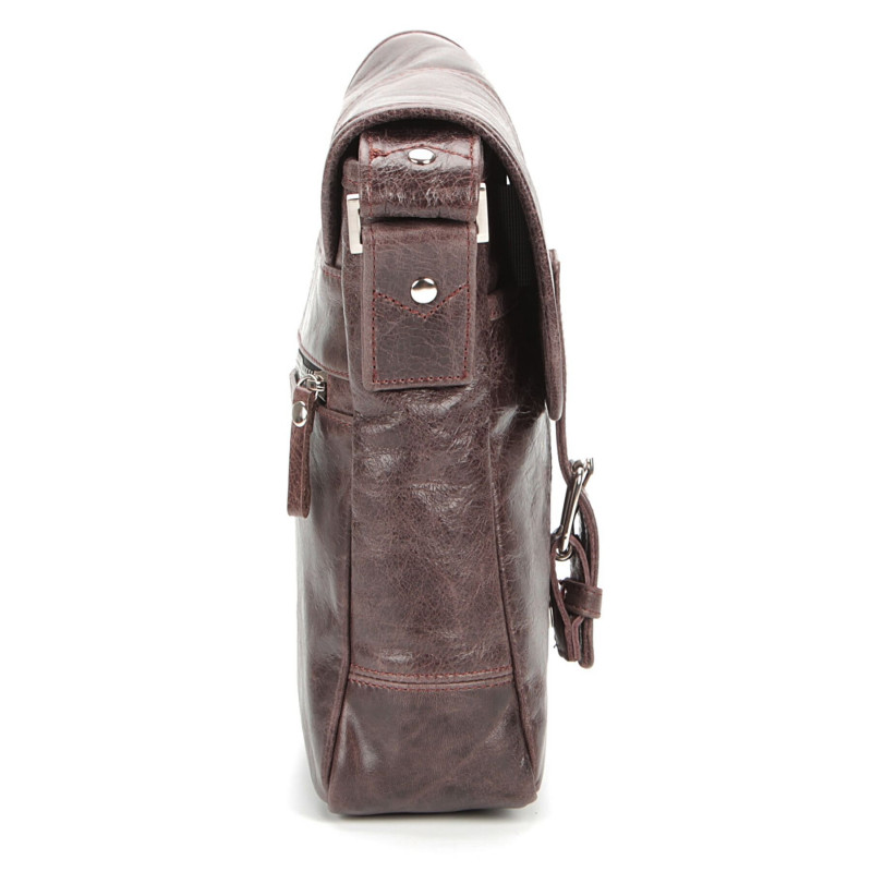 Сумка SHVIGEL з натуральної шкіри Коричнева