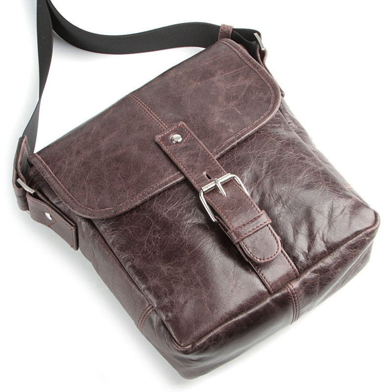 Сумка SHVIGEL з натуральної шкіри Коричнева