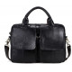 Сумка для ноутбуку з натуральної шкіри Vintage Чорна