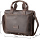 Сумка мужская SHVIGEL кожаная Коричневая