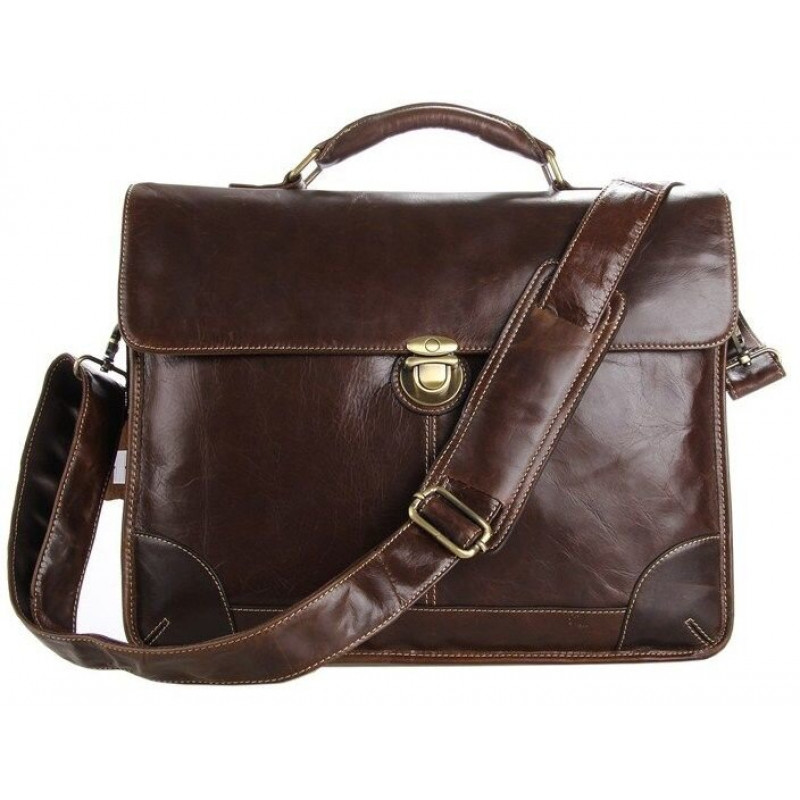 Сумка чоловіча Vintage для ноутбука Коричнева