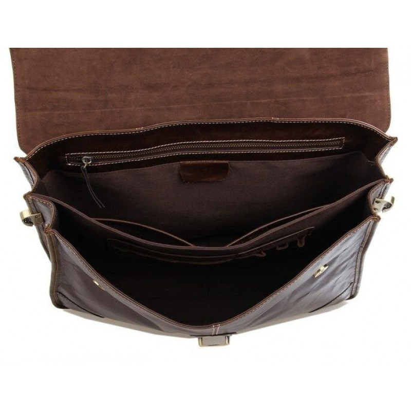 Сумка чоловіча Vintage для ноутбука Коричнева