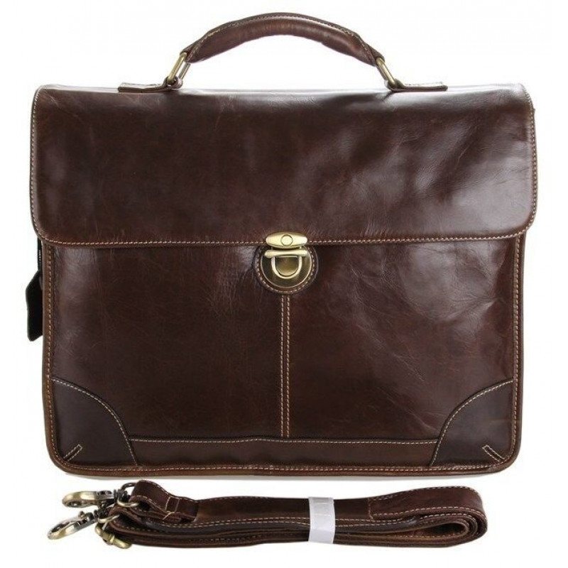 Сумка чоловіча Vintage для ноутбука Коричнева