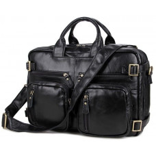 Сумка чоловіча Vintage трансформер Чорна