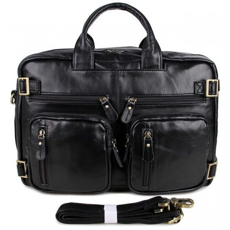 Сумка чоловіча Vintage трансформер Чорна