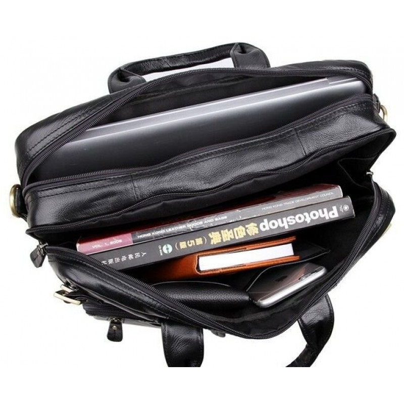 Сумка чоловіча Vintage трансформер Чорна