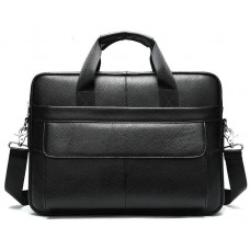 Сумка чоловіча Vintage шкіряна Чорна