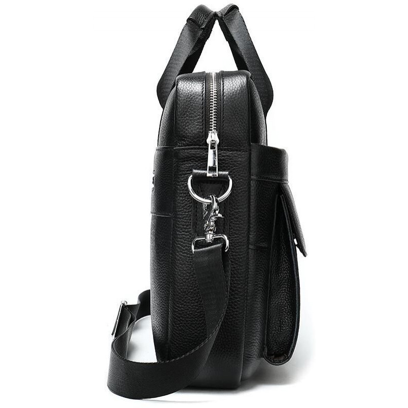 Сумка мужская Vintage кожаная Черная