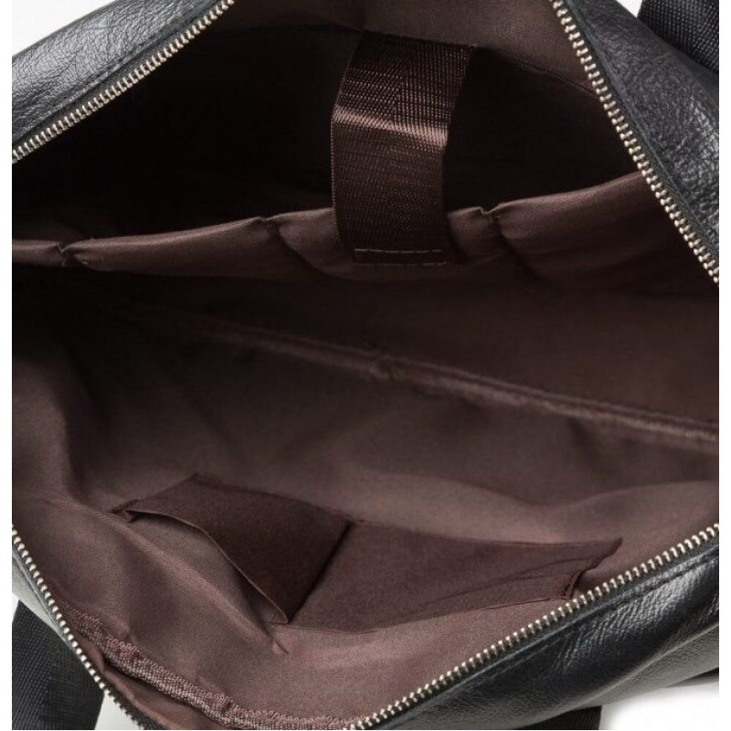 Сумка мужская Vintage кожаная Черная