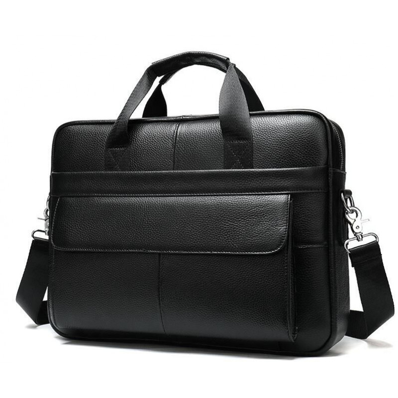 Сумка мужская Vintage кожаная Черная