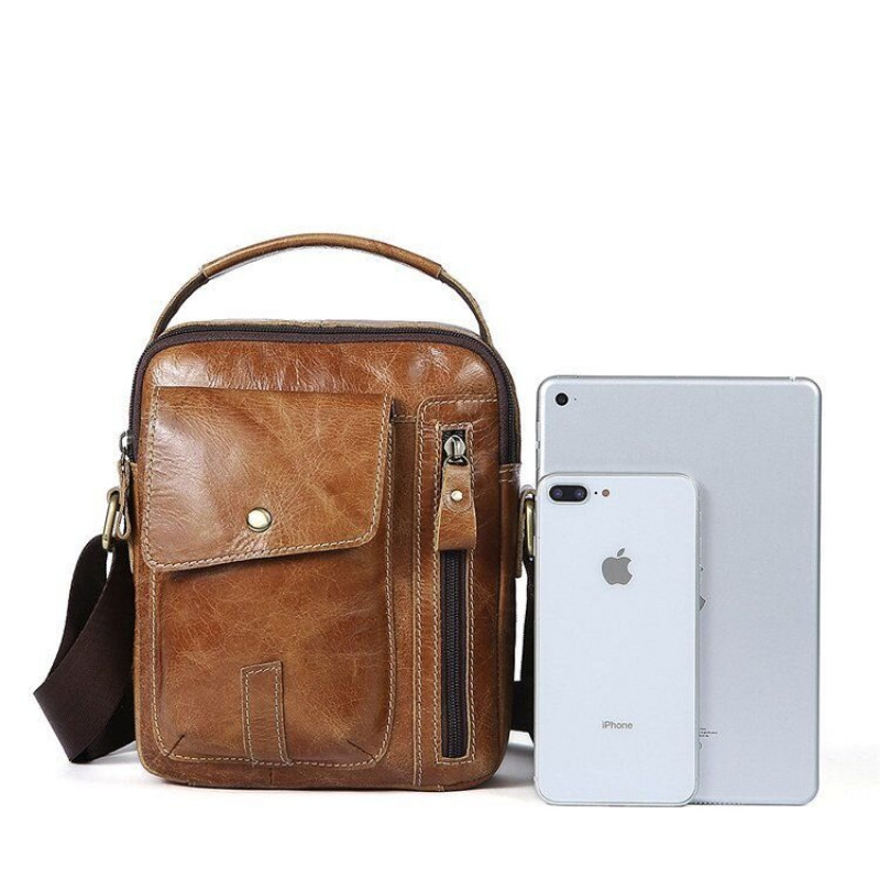 Сумка чоловіча Vintage Світло-коричнева