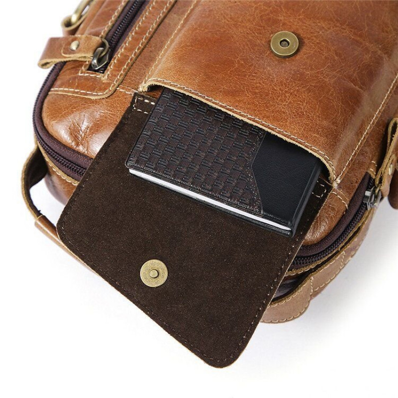 Сумка чоловіча Vintage Світло-коричнева