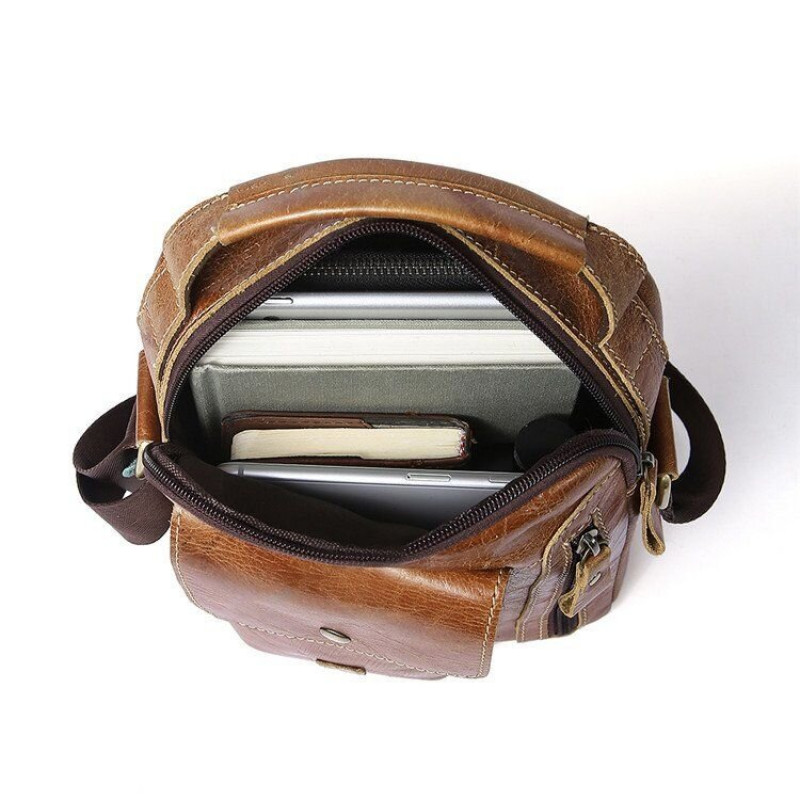 Сумка чоловіча Vintage Світло-коричнева
