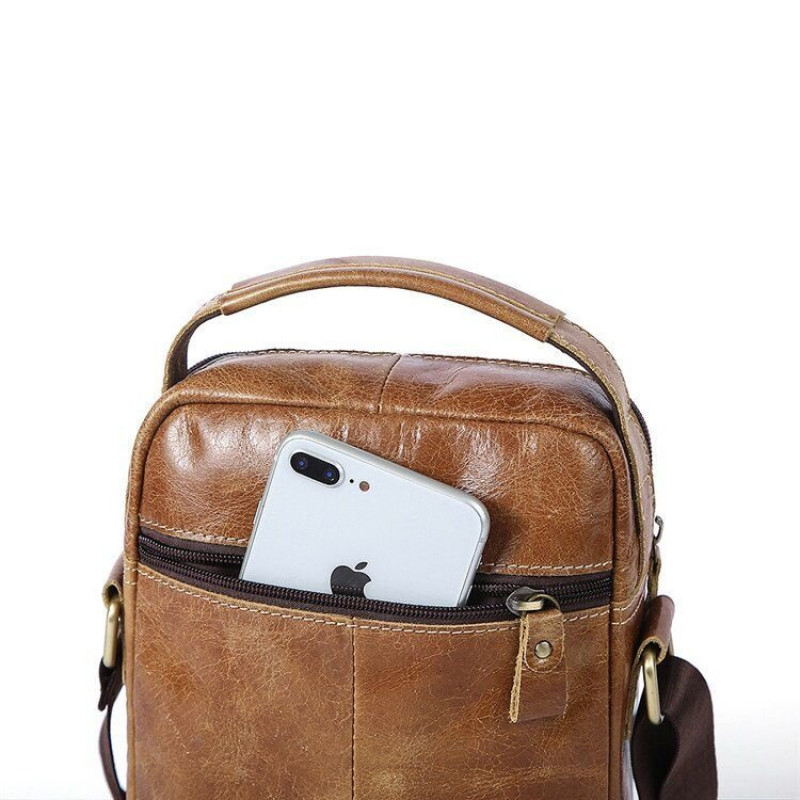 Сумка чоловіча Vintage Світло-коричнева