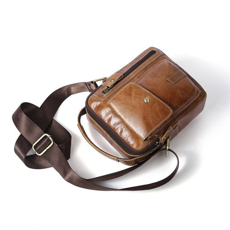 Сумка чоловіча Vintage Світло-коричнева
