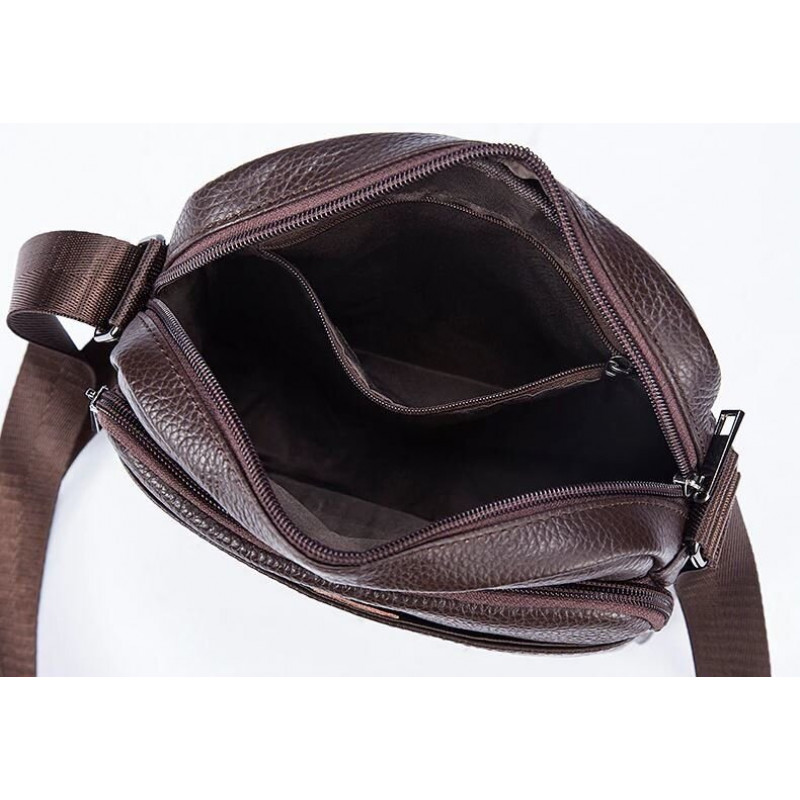 Сумка мужская флотар Vintage Коричневая