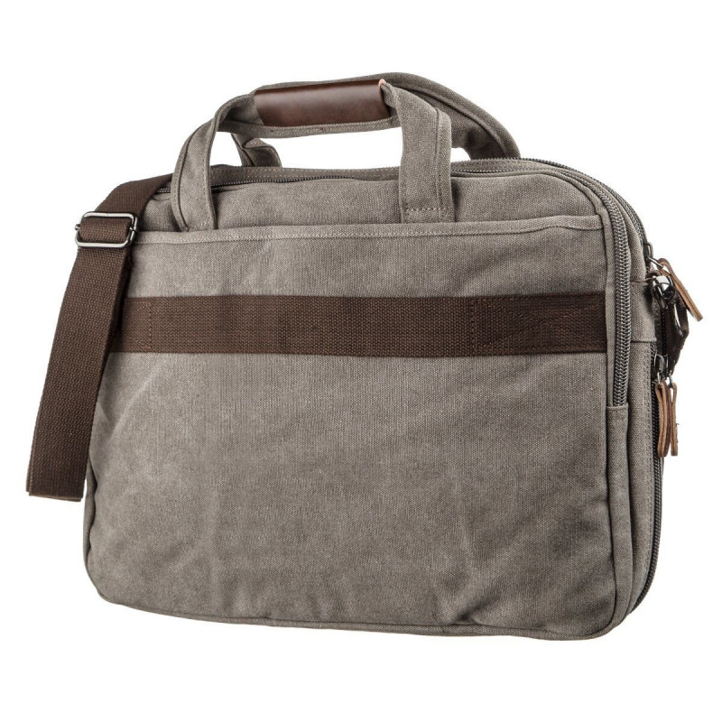 Сумка текстильная для ноутбука . Vintage Серая
