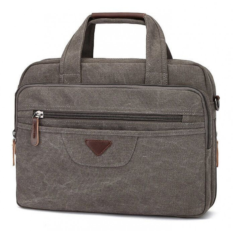 Сумка текстильная для ноутбука Vintage Серая