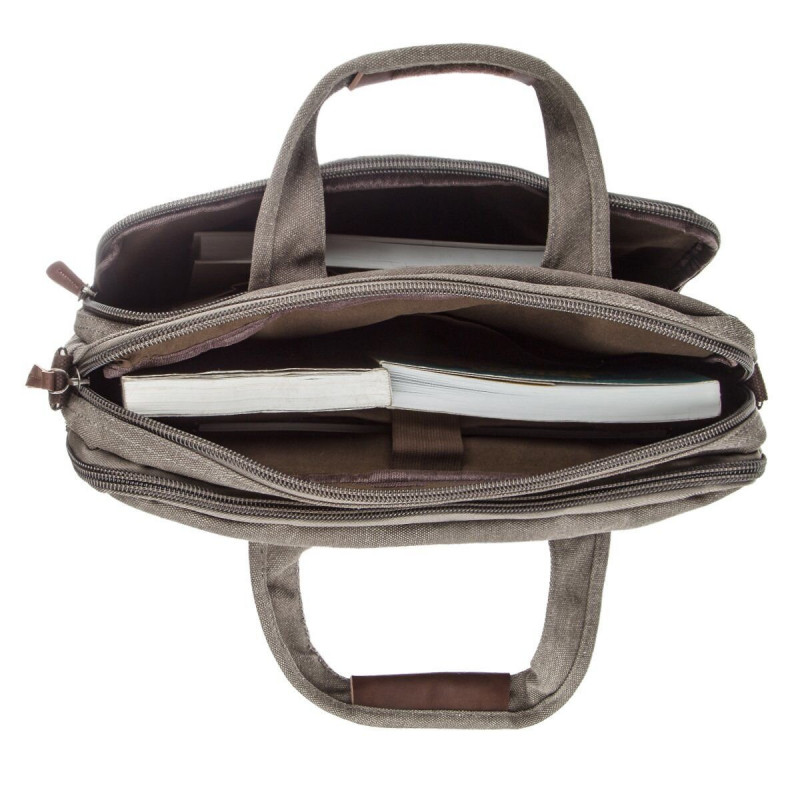 Сумка текстильная для ноутбука Vintage Серая