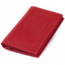 Визитница-книжка ST Leather Красная