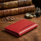 Візитниця-книжка ST Leather Червона