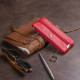 Ключница-кошелек с кармашком женская ST Leather Красная