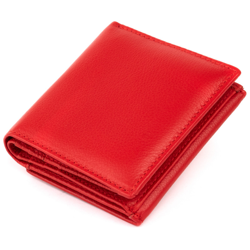 Компактный кошелек женский ST Leather Красный