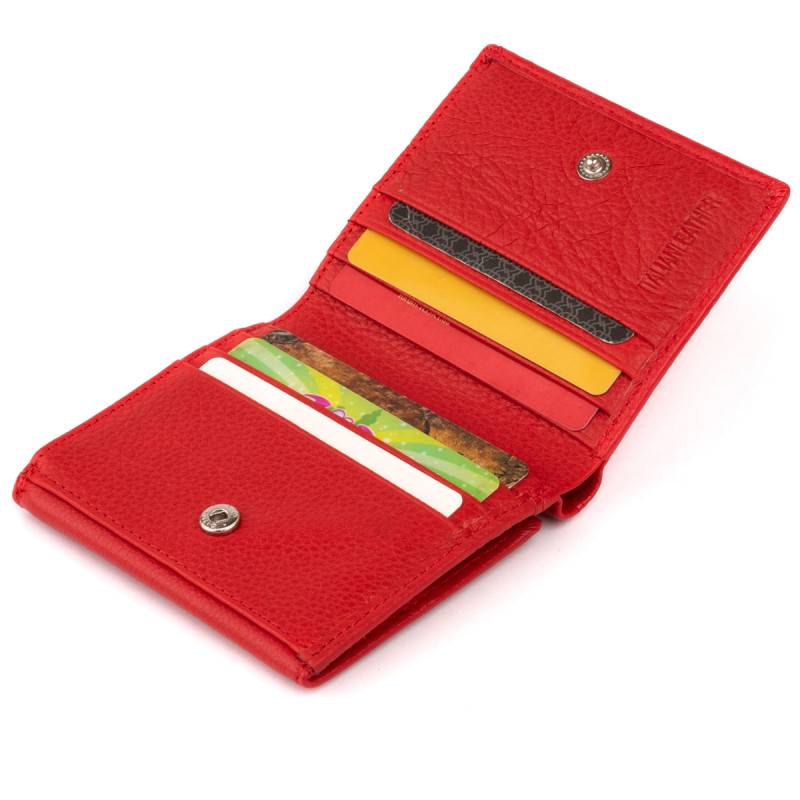 Компактный кошелек женский ST Leather Красный