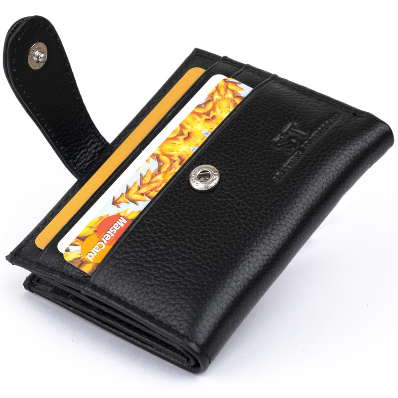 Гаманець-візитниця ST Leather Чорний