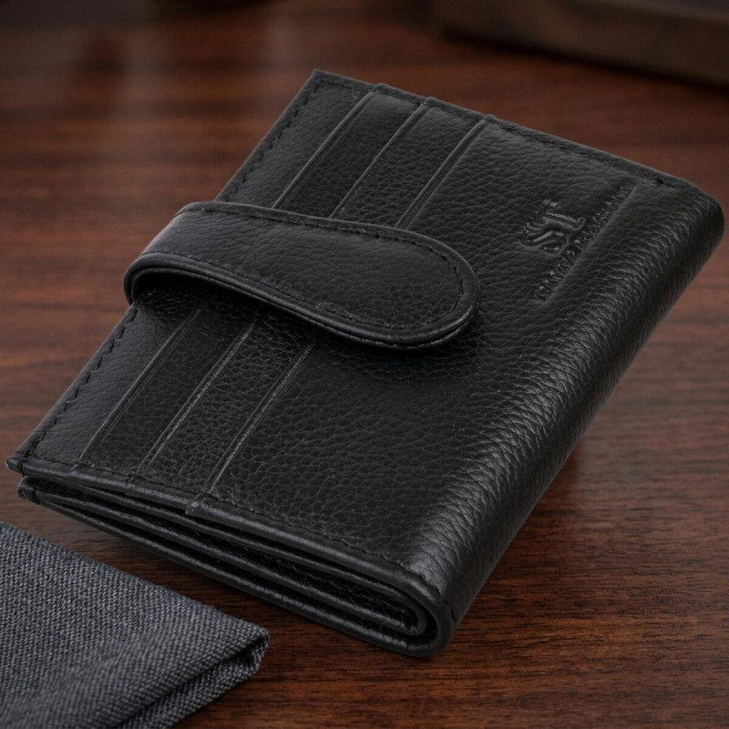 Гаманець-візитниця ST Leather Чорний