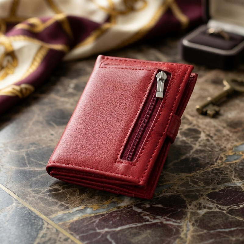 Гаманець-візитниця ST Leather Червоний