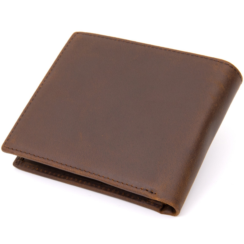 Портмоне унісекс матове Vintage Темно-коричневе