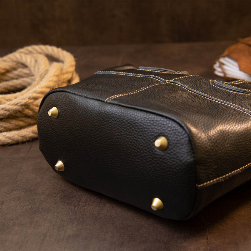 Сумка женская на молнии флотар Vintage Черная