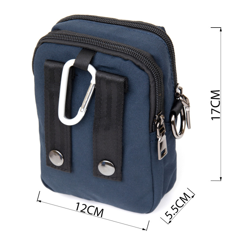 Сумка на пояс нейлон Vintage Синя