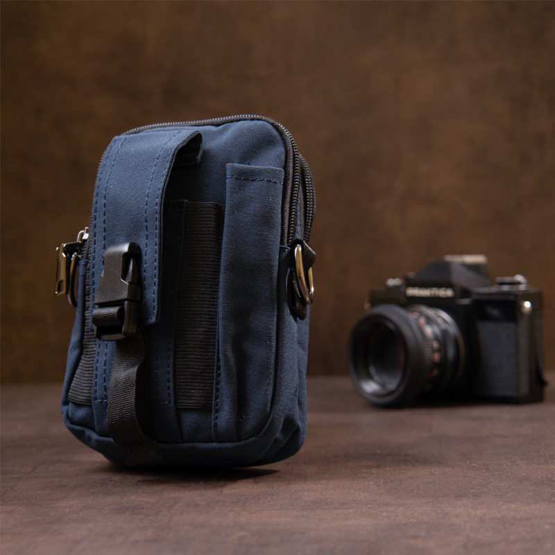 Сумка на пояс нейлон Vintage Синя