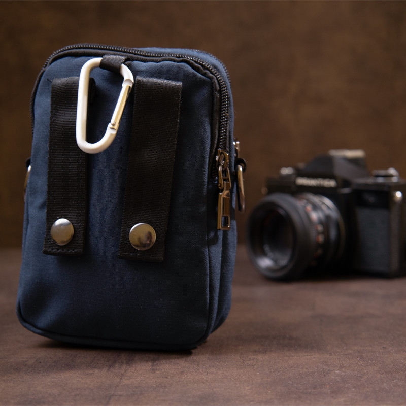 Сумка на пояс нейлон Vintage Синя