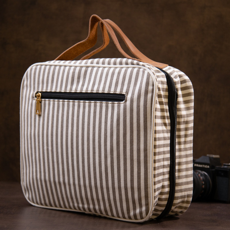 Сумка органайзер для подорожей текстильна Vintage Біла