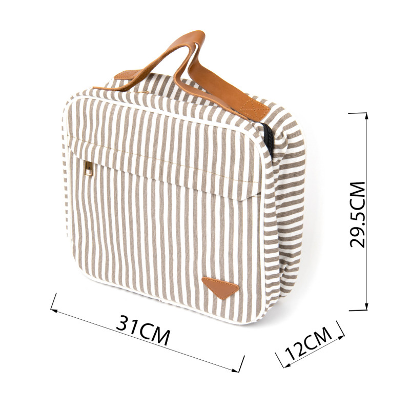 Сумка органайзер для подорожей текстильна Vintage Біла