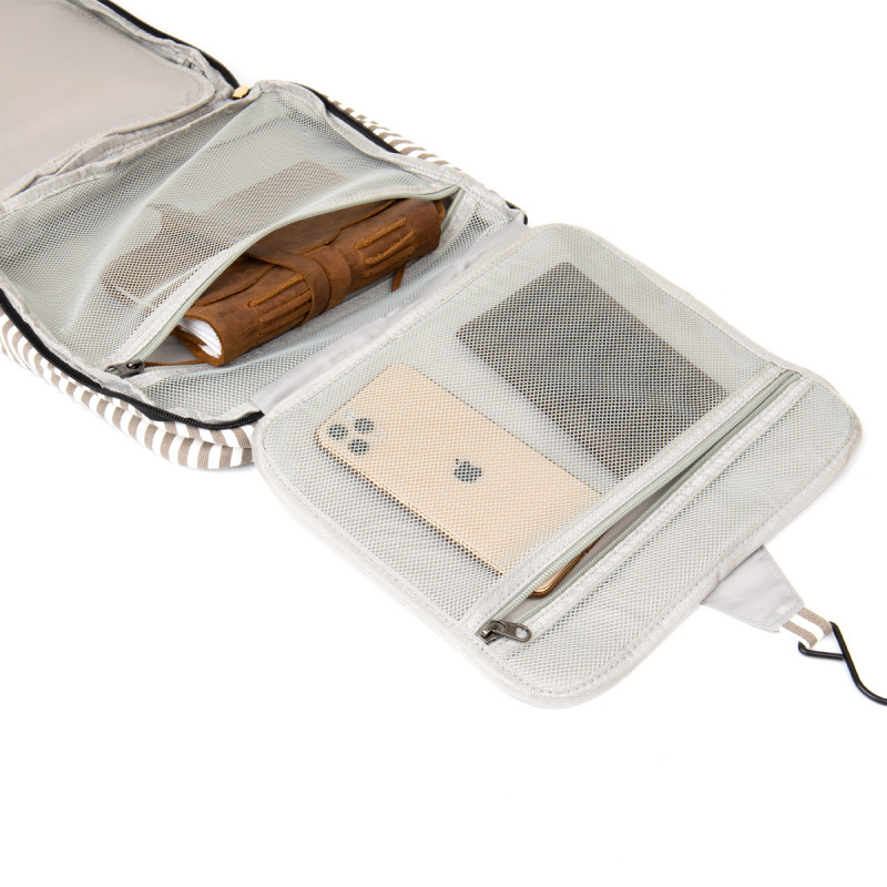 Сумка органайзер для подорожей текстильна Vintage Біла