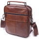 Стильная мужская сумка из натуральной кожи Vintage Коричневая