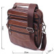 Стильная мужская сумка из натуральной кожи Vintage Коричневая