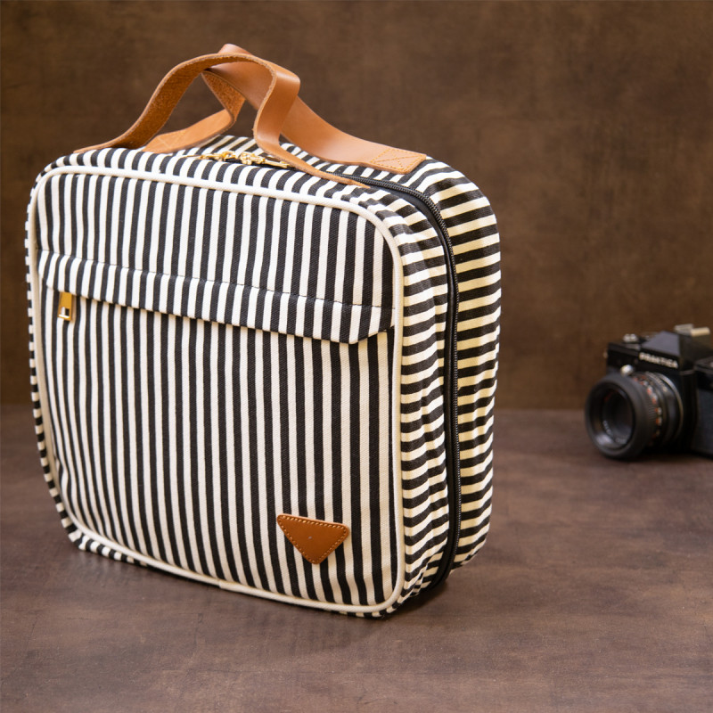 Сумка органайзер для подорожей текстильна Vintage Біла