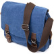 Сумка почтальонка текстильная Vintage Синяя