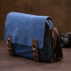 Сумка почтальонка текстильная Vintage Синяя