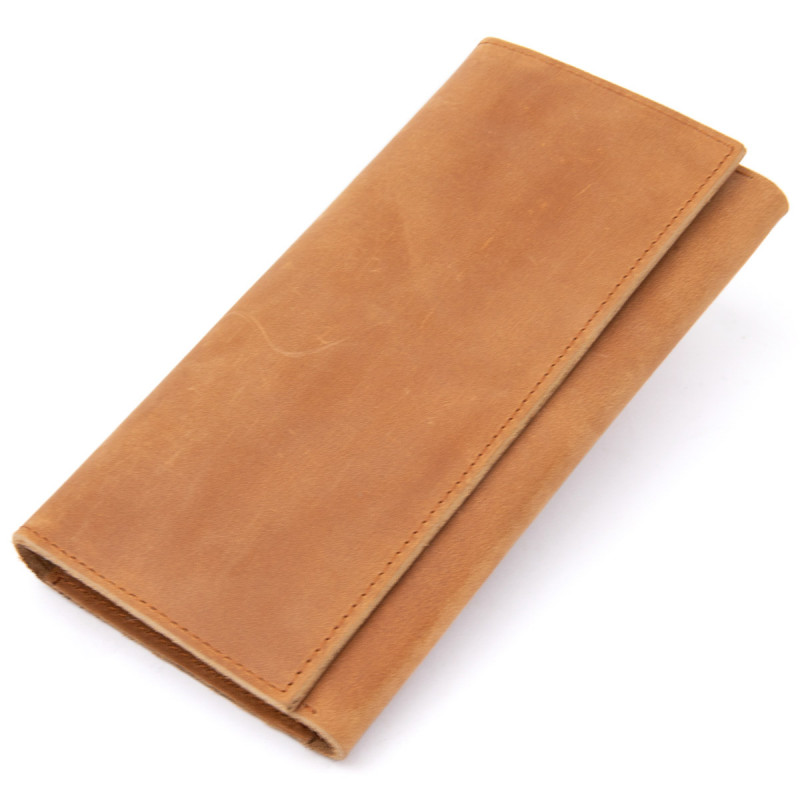 Портмоне в ретро стилі і матовій шкірі Vintage Рудий