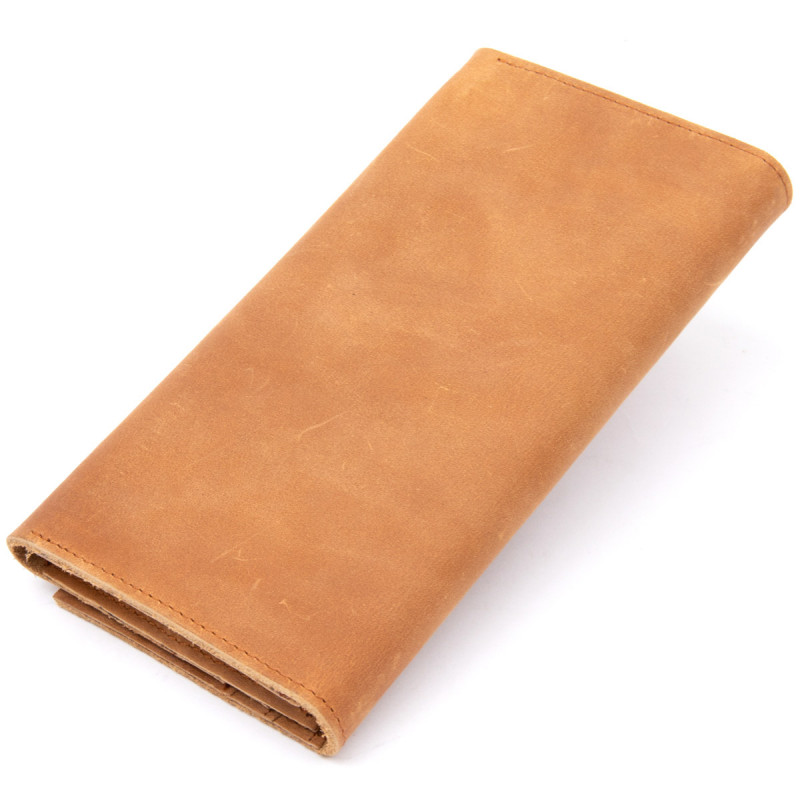 Портмоне в ретро стилі і матовій шкірі Vintage Рудий