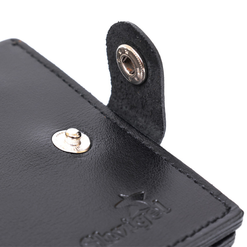 Практичне чоловіче портмоне Shvigel Чорний