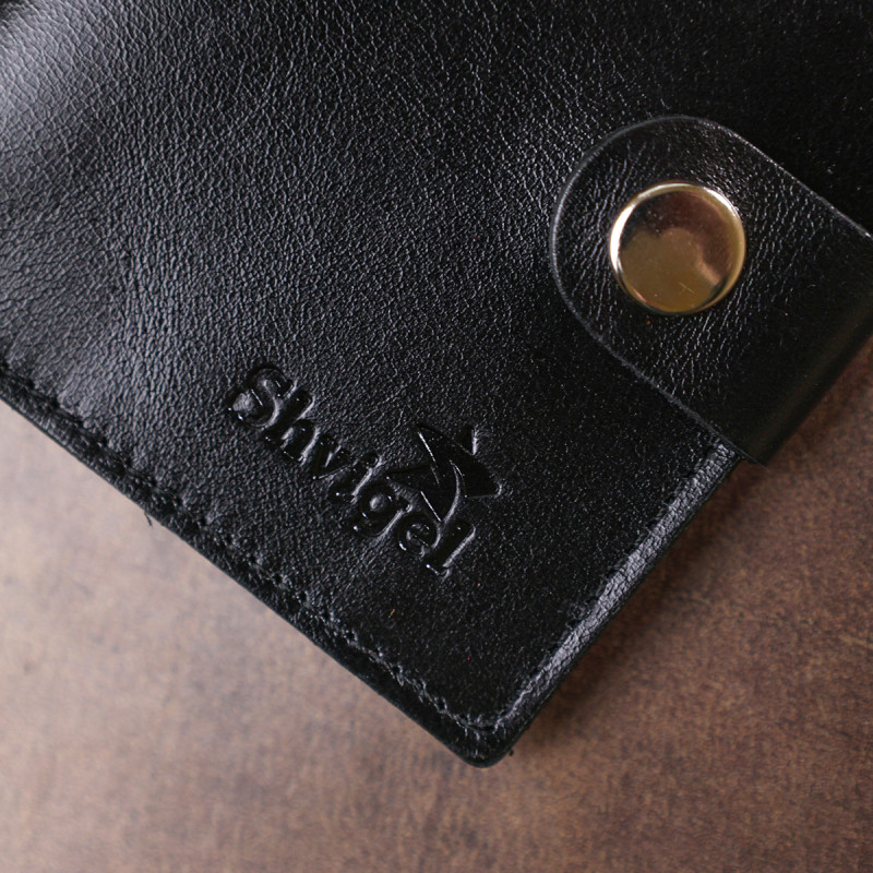 Практичне чоловіче портмоне Shvigel Чорний